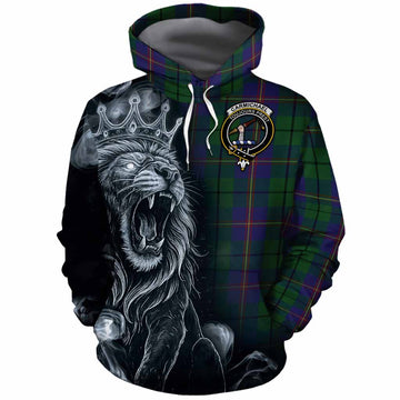 Carmichael Tartan Cotton Hoodie Roaring Lion Heritage