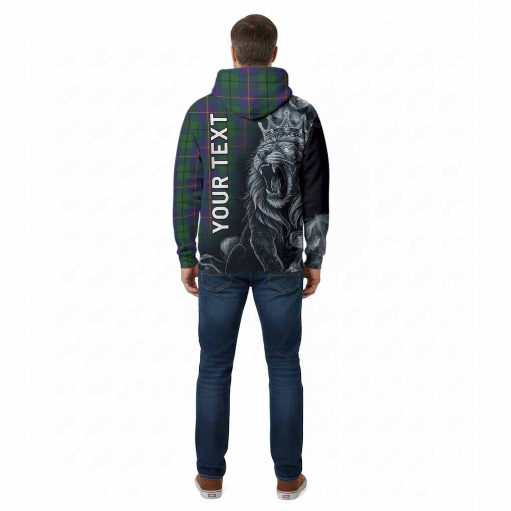 Carmichael Tartan Cotton Hoodie Roaring Lion Heritage