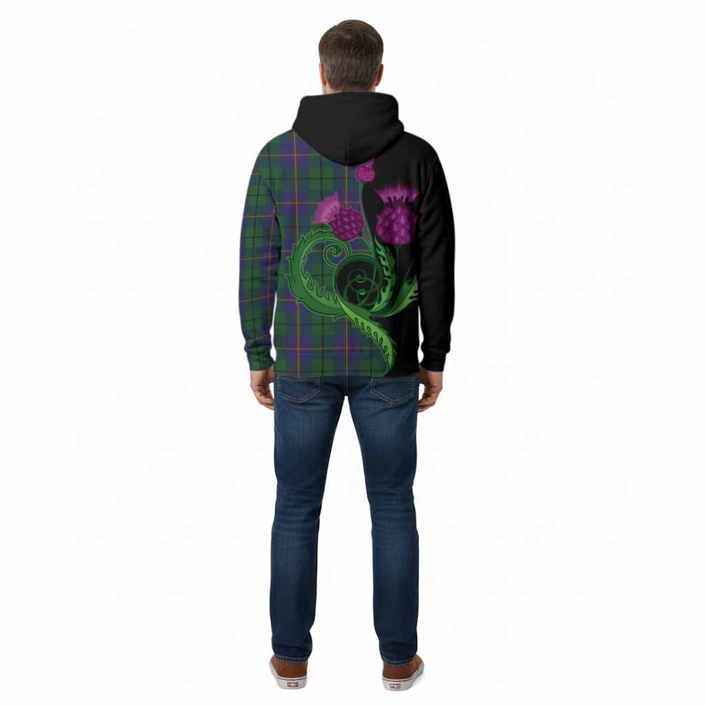 Carmichael Tartan Cotton Hoodie Traditional Scottish Thistle