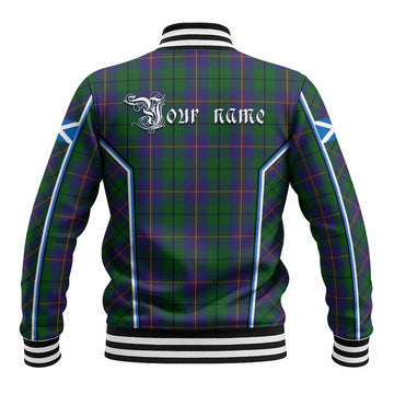 Carmichael Tartan Crest Baseball Jacket Scotland Coat of Arm Flag Style - Tartan Vibes Clothing