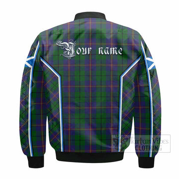 Carmichael Tartan Crest Bomber Jacket Scotland Coat of Arm Flag Style - Tartan Vibes Clothing
