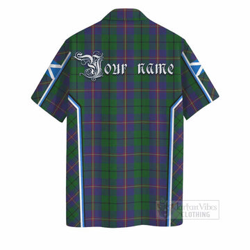 Carmichael Tartan Crest Hawaiian Shirt Scotland Coat of Arm Flag Style - Tartan Vibes Clothing