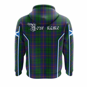 Carmichael Tartan Crest Hoodie Scotland Coat of Arm Flag Style - Tartan Vibes Clothing