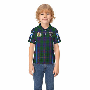 Carmichael Tartan Crest Kid Polo Shirt Scotland Coat of Arm Flag Style - Tartan Vibes Clothing
