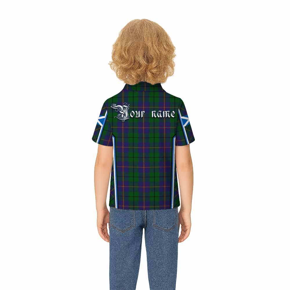 Carmichael Tartan Crest Kid Polo Shirt Scotland Coat of Arm Flag Style - Tartan Vibes Clothing