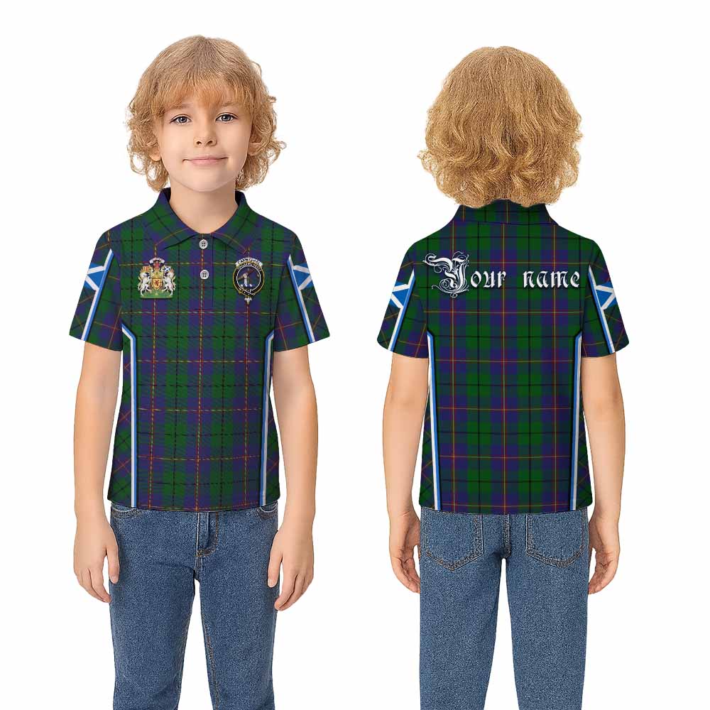 Carmichael Tartan Crest Kid Polo Shirt Scotland Coat of Arm Flag Style - Tartan Vibes Clothing