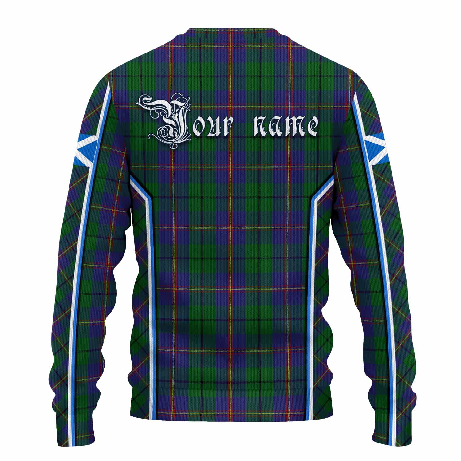 Carmichael Tartan Crest Knitted Sweater Scotland Coat of Arm Flag Style - Tartan Vibes Clothing