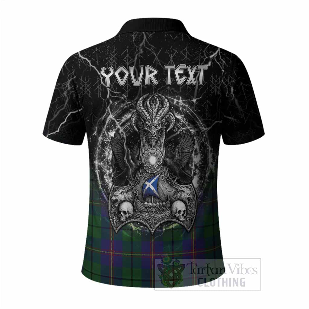 Carmichael Tartan Crest Polo Shirt Celtic Odin's Raven Legacy