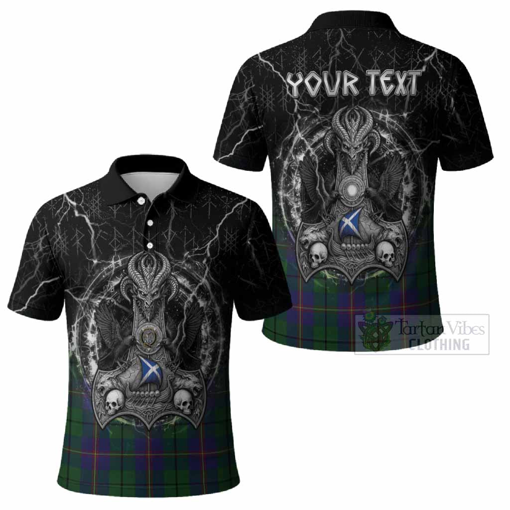 Carmichael Tartan Crest Polo Shirt Celtic Odin's Raven Legacy
