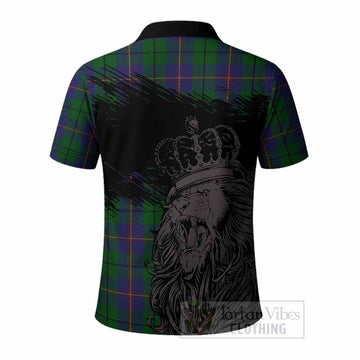Carmichael Tartan Crest Polo Shirt Crowned Lion Heritage Style