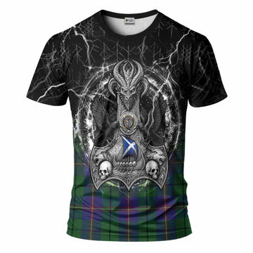 Carmichael Tartan Crest T-Shirt Celtic Odin's Raven Legacy