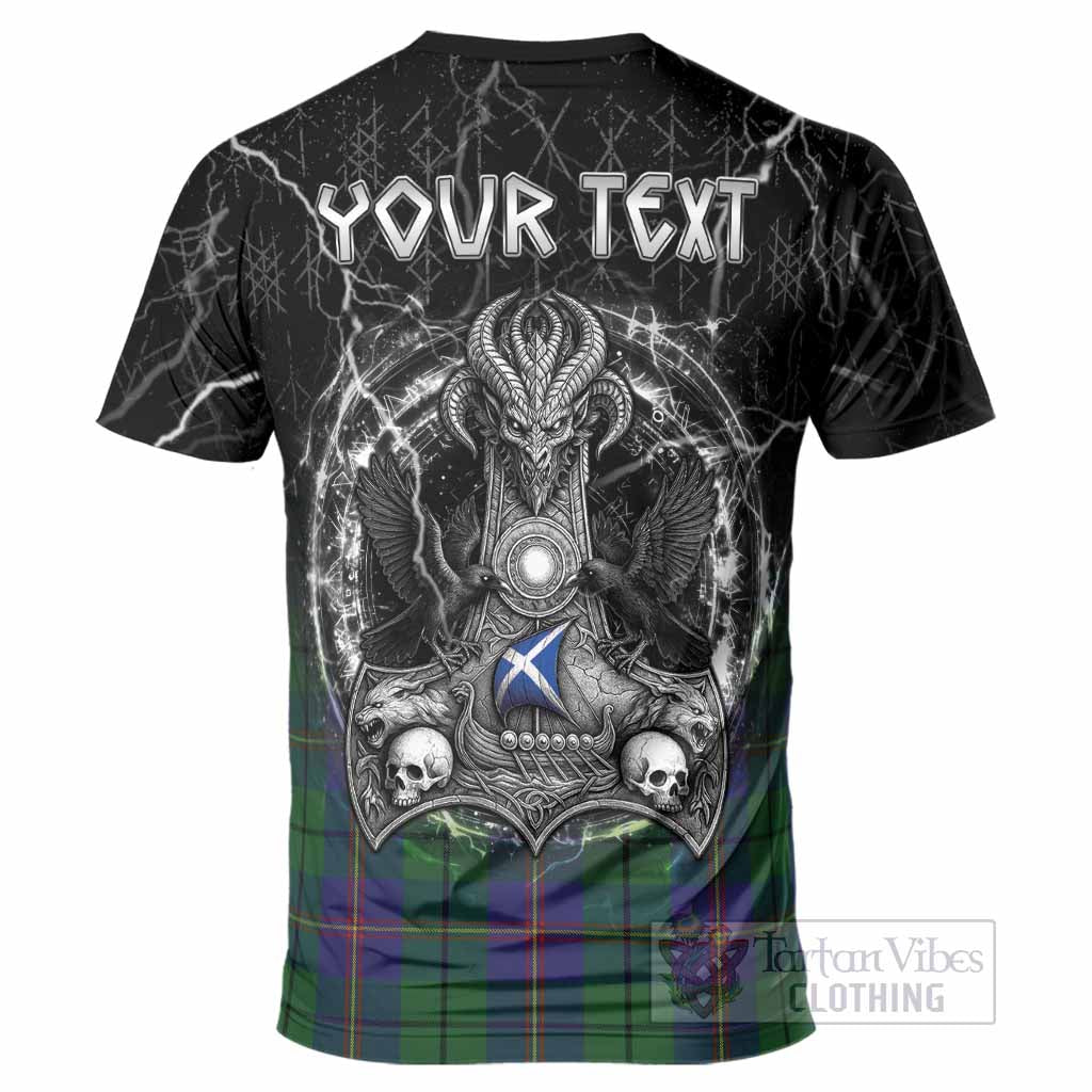 Carmichael Tartan Crest T-Shirt Celtic Odin's Raven Legacy