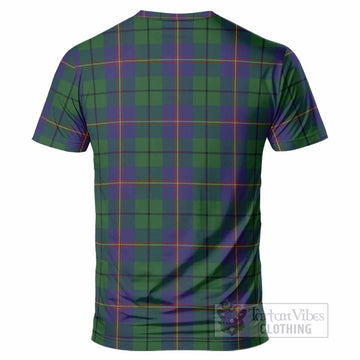 Carmichael Tartan Crest T-Shirt Ferocious Lion Style