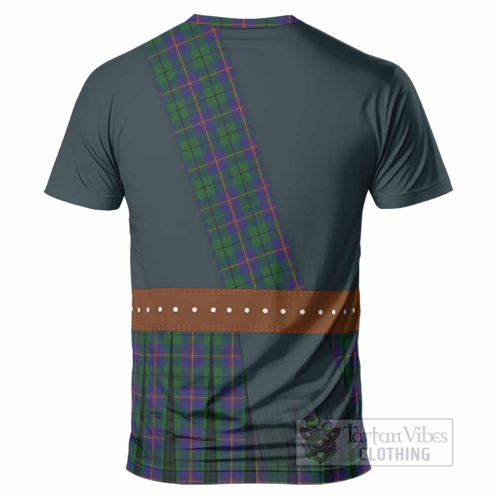 Carmichael Tartan Crest T-Shirt Kilt Costume Style
