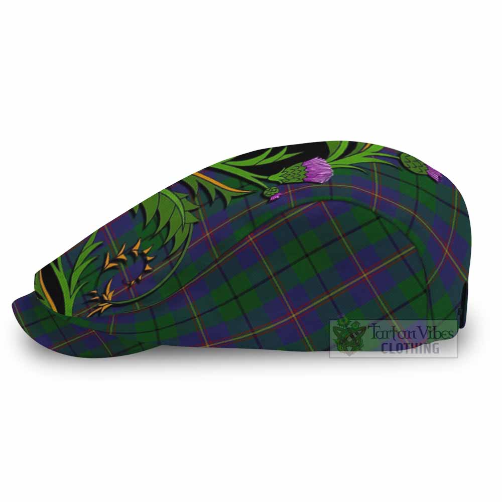 Carmichael Tartan Flat Cap, Jeff Cap Scottish Thistle Pride Heritage Art