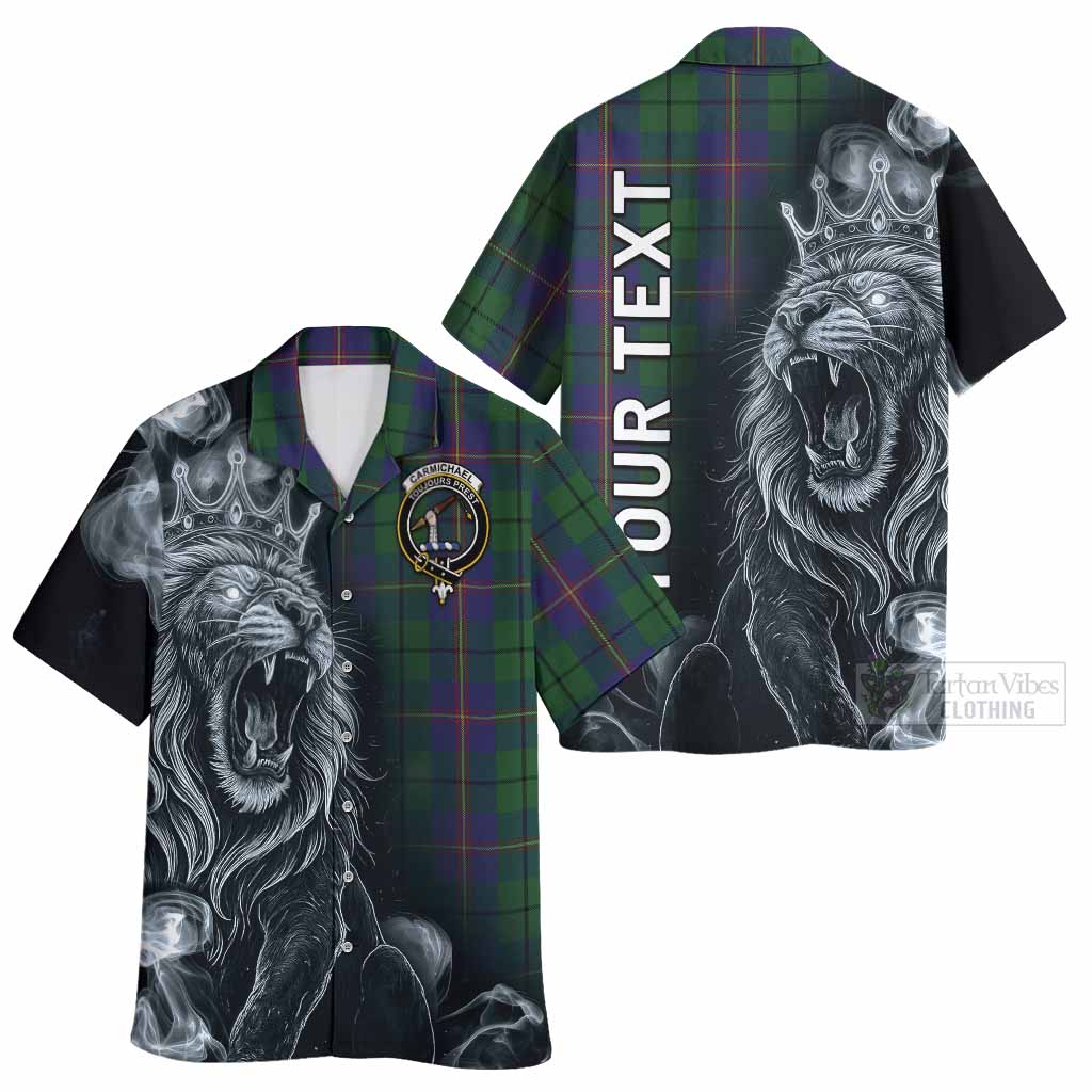 Carmichael Tartan Hawaiian Shirt Roaring Lion Heritage