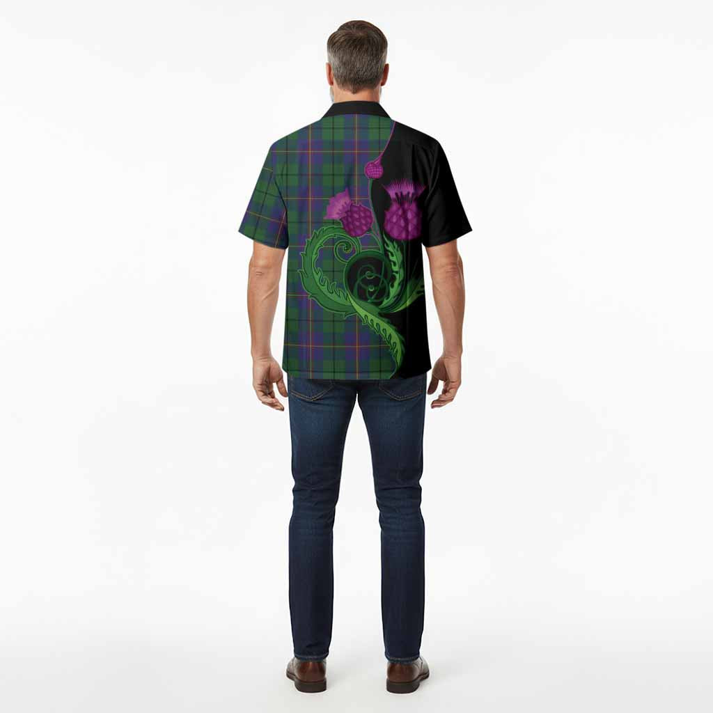 Carmichael Tartan Hawaiian Shirt Traditional Scottish Thistle