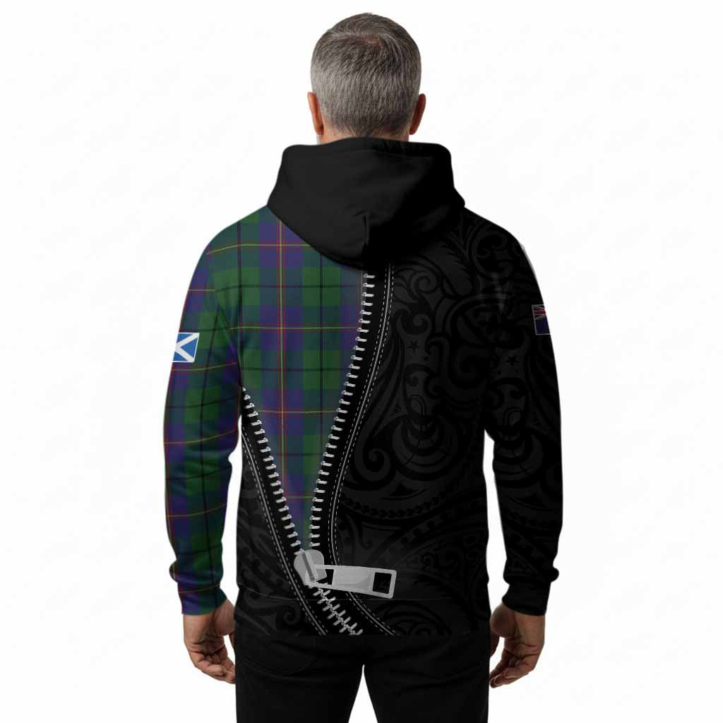 Carmichael Tartan Hoodie New Zealand Pattern Unique Zipper Stylized