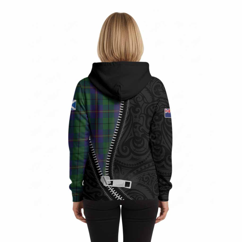 Carmichael Tartan Hoodie New Zealand Pattern Unique Zipper Stylized