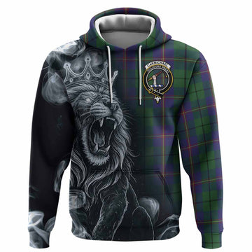 Carmichael Tartan Hoodie Roaring Lion Heritage