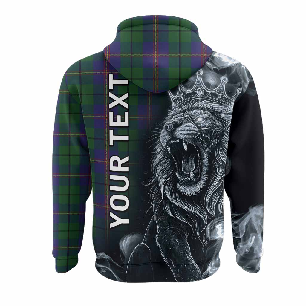 Carmichael Tartan Hoodie Roaring Lion Heritage