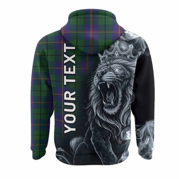 Carmichael Tartan Hoodie Roaring Lion Heritage