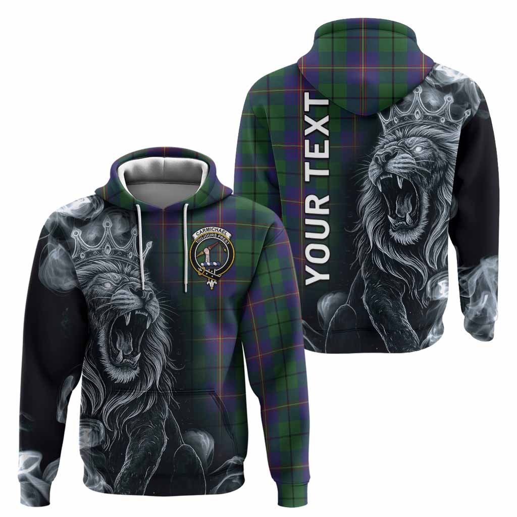 Carmichael Tartan Hoodie Roaring Lion Heritage