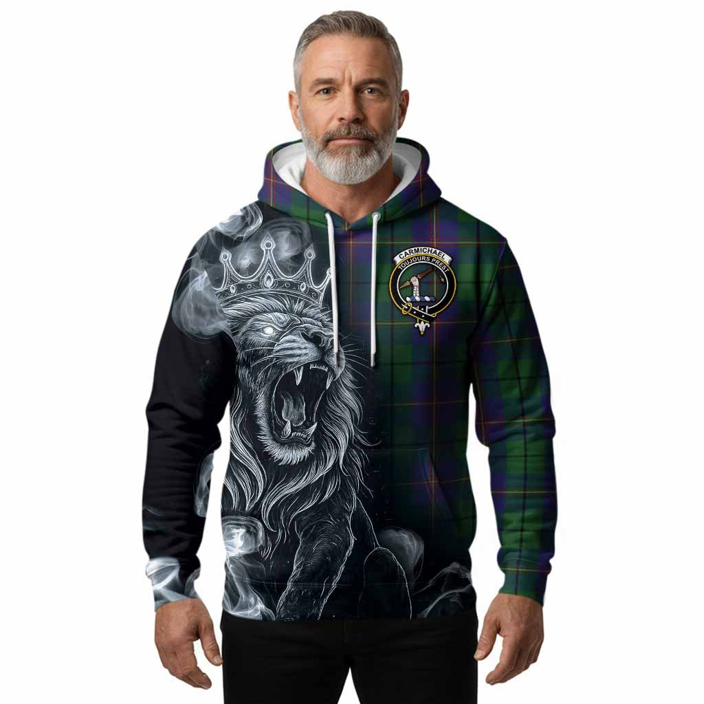 Carmichael Tartan Hoodie Roaring Lion Heritage