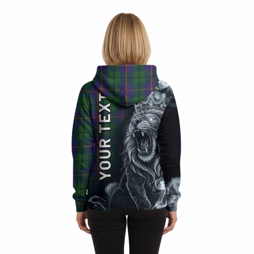 Carmichael Tartan Hoodie Roaring Lion Heritage