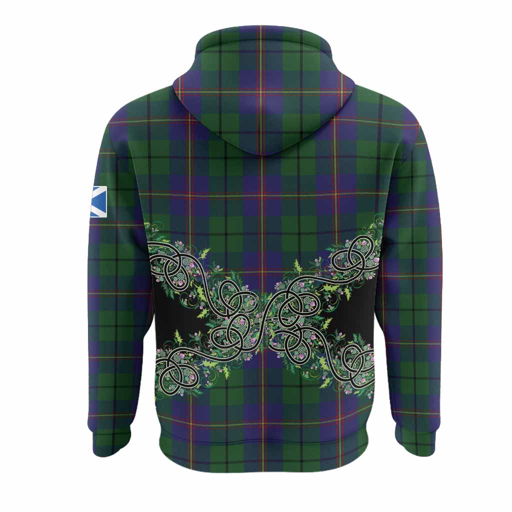 Carmichael Tartan Hoodie Thistle Scottish Spirit