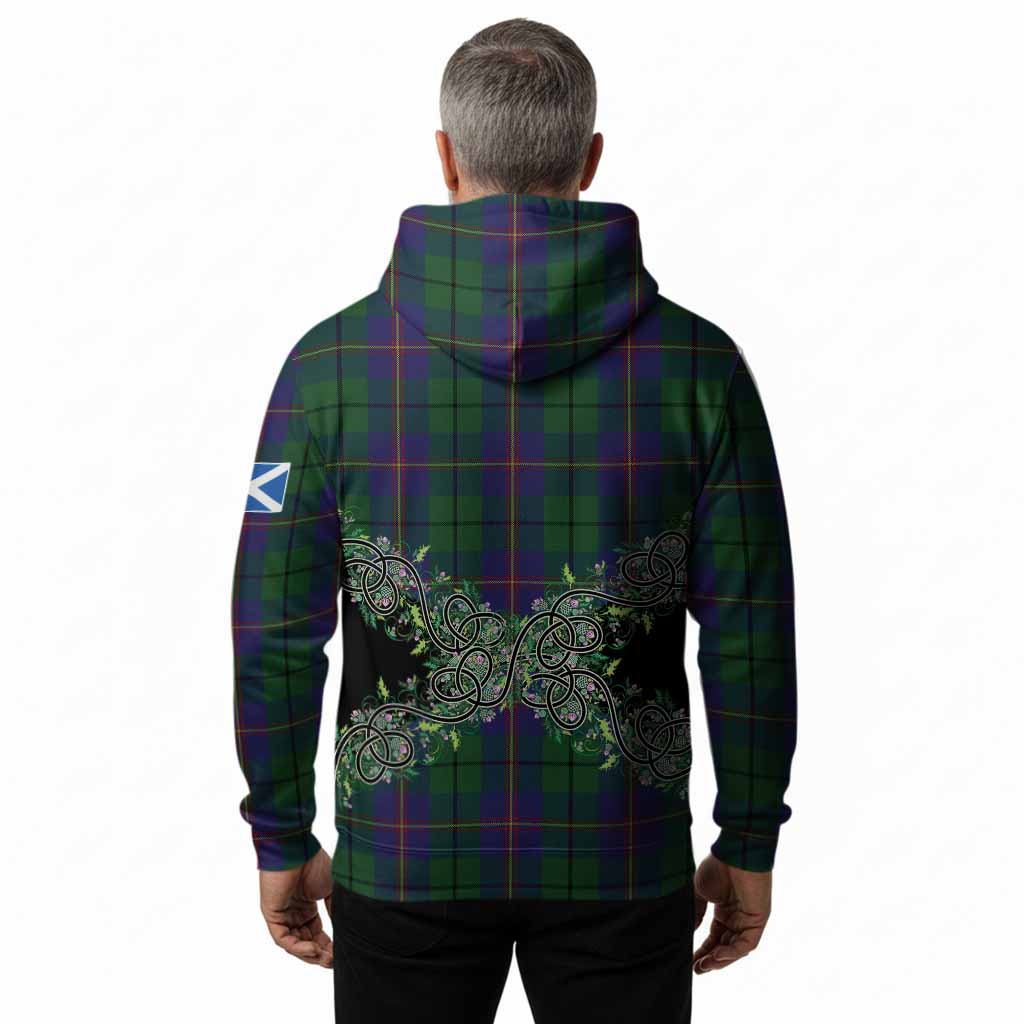 Carmichael Tartan Hoodie Thistle Scottish Spirit