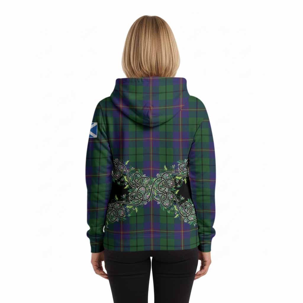 Carmichael Tartan Hoodie Thistle Scottish Spirit
