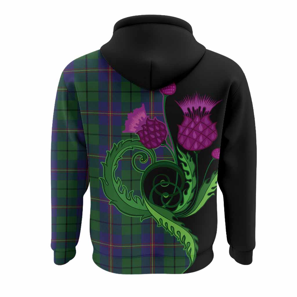 Carmichael Tartan Hoodie Traditional Scottish Thistle
