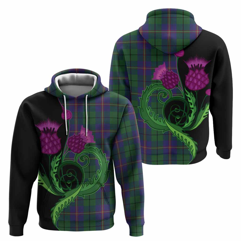 Carmichael Tartan Hoodie Traditional Scottish Thistle