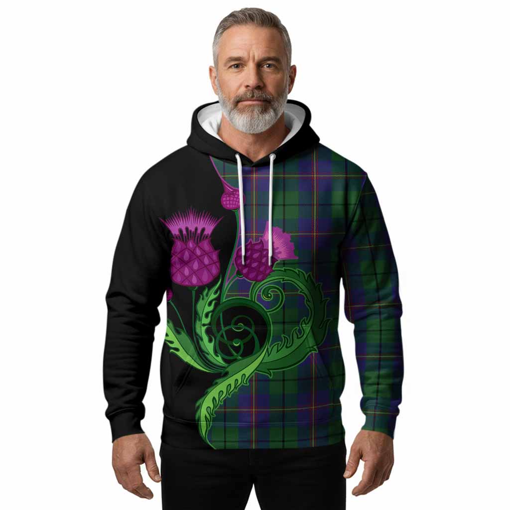 Carmichael Tartan Hoodie Traditional Scottish Thistle