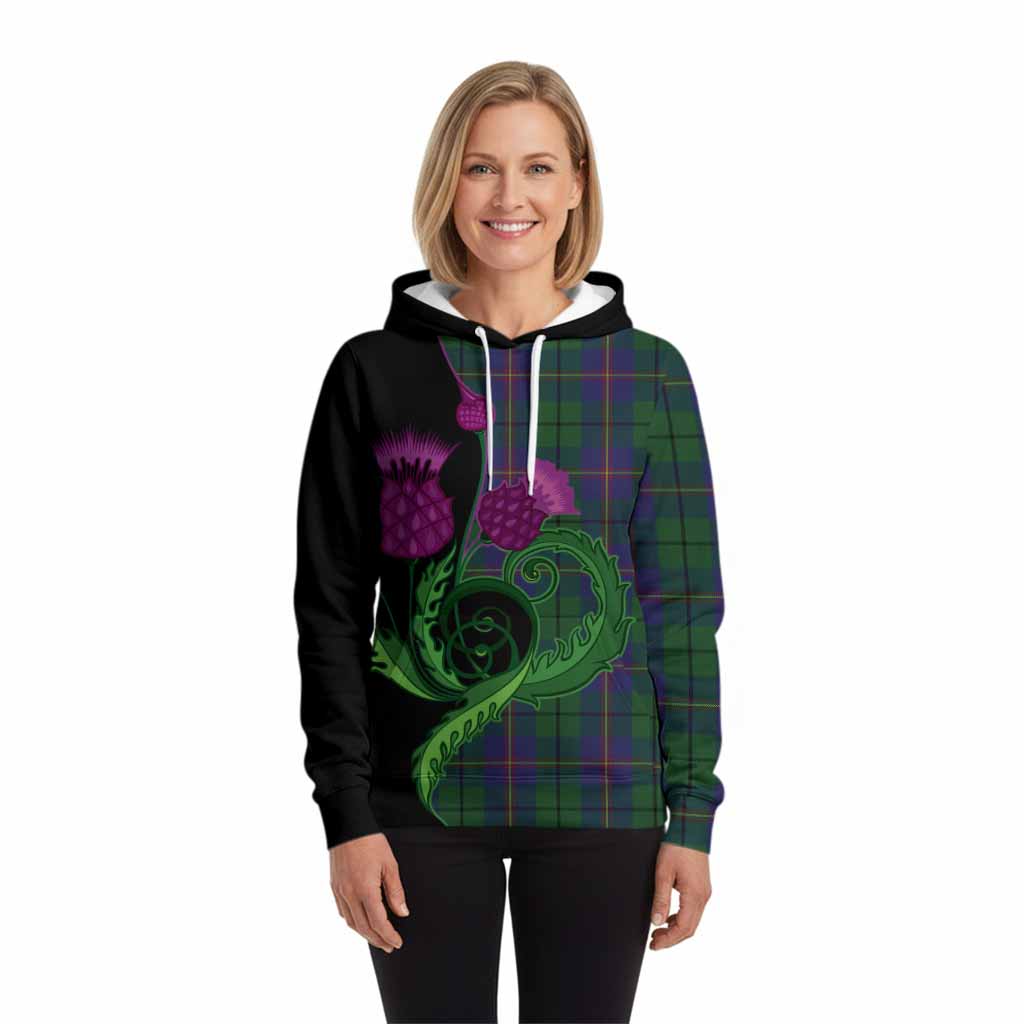 Carmichael Tartan Hoodie Traditional Scottish Thistle