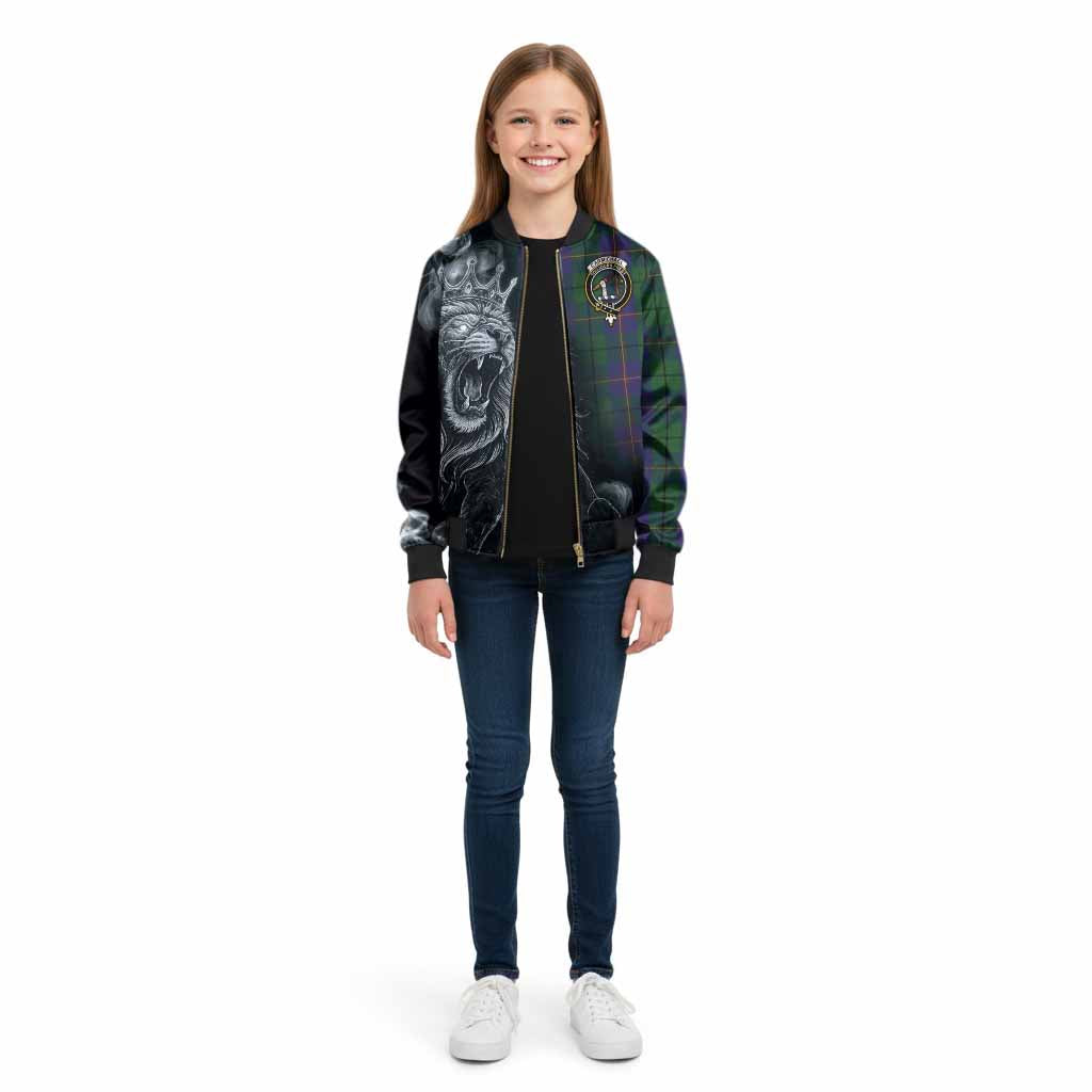 Carmichael Tartan Kid Bomber Jacket Roaring Lion Heritage