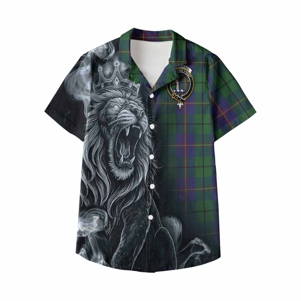 Carmichael Tartan Kid Hawaiian Shirt Roaring Lion Heritage