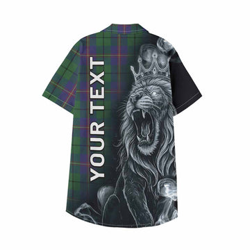 Carmichael Tartan Kid Hawaiian Shirt Roaring Lion Heritage