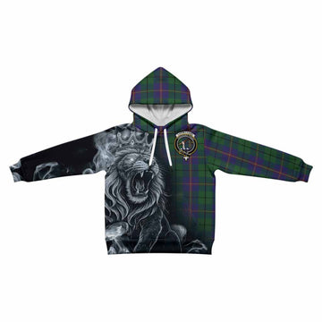 Carmichael Tartan Kid Hoodie Roaring Lion Heritage