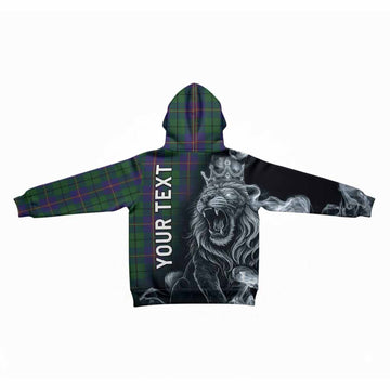 Carmichael Tartan Kid Hoodie Roaring Lion Heritage