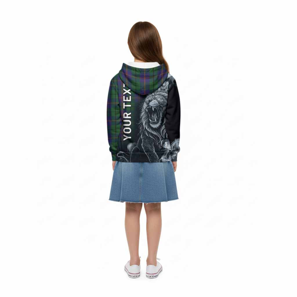 Carmichael Tartan Kid Hoodie Roaring Lion Heritage