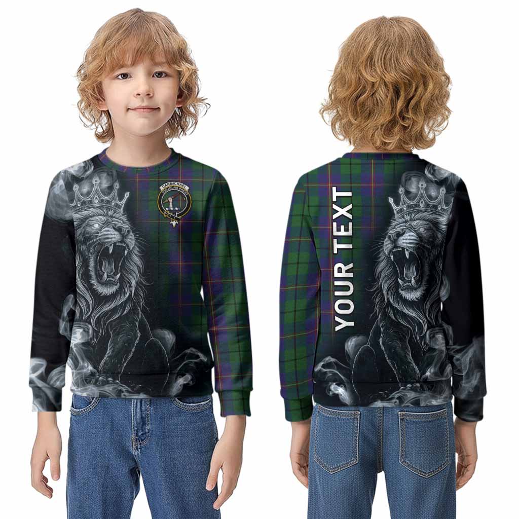 Carmichael Tartan Kid Knitted Sweatshirt Roaring Lion Heritage