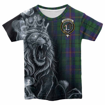 Carmichael Tartan Kid T-shirt Roaring Lion Heritage