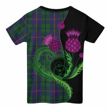 Carmichael Tartan Kid T-shirt Traditional Scottish Thistle