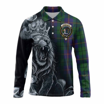 Carmichael Tartan Long Sleeve Polo Shirt Roaring Lion Heritage