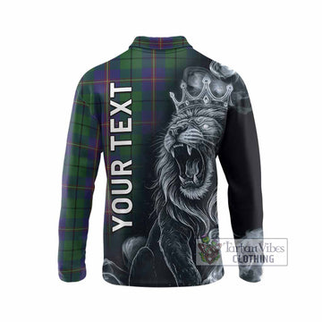 Carmichael Tartan Long Sleeve Polo Shirt Roaring Lion Heritage