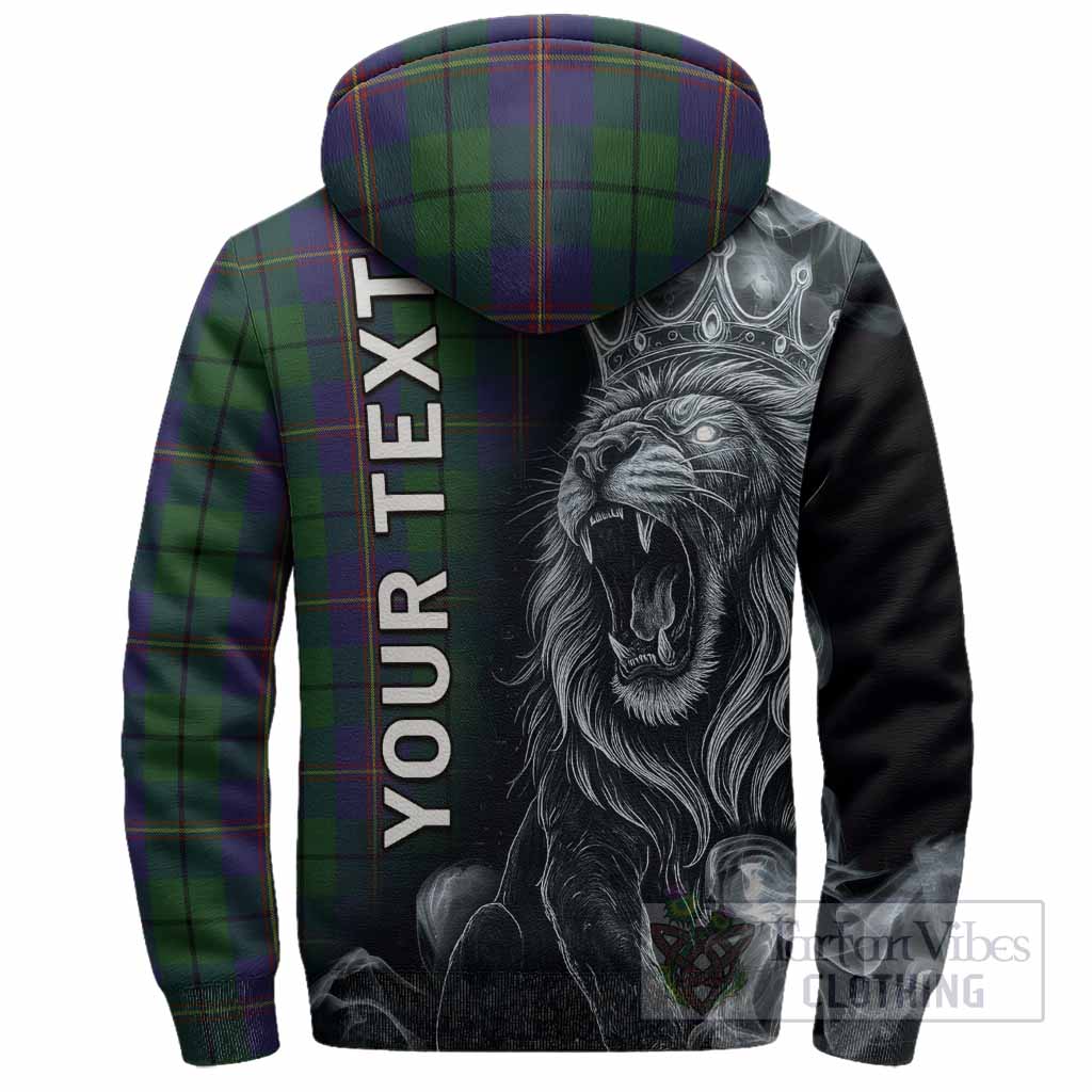 Carmichael Tartan Sherpa Hoodie Roaring Lion Heritage