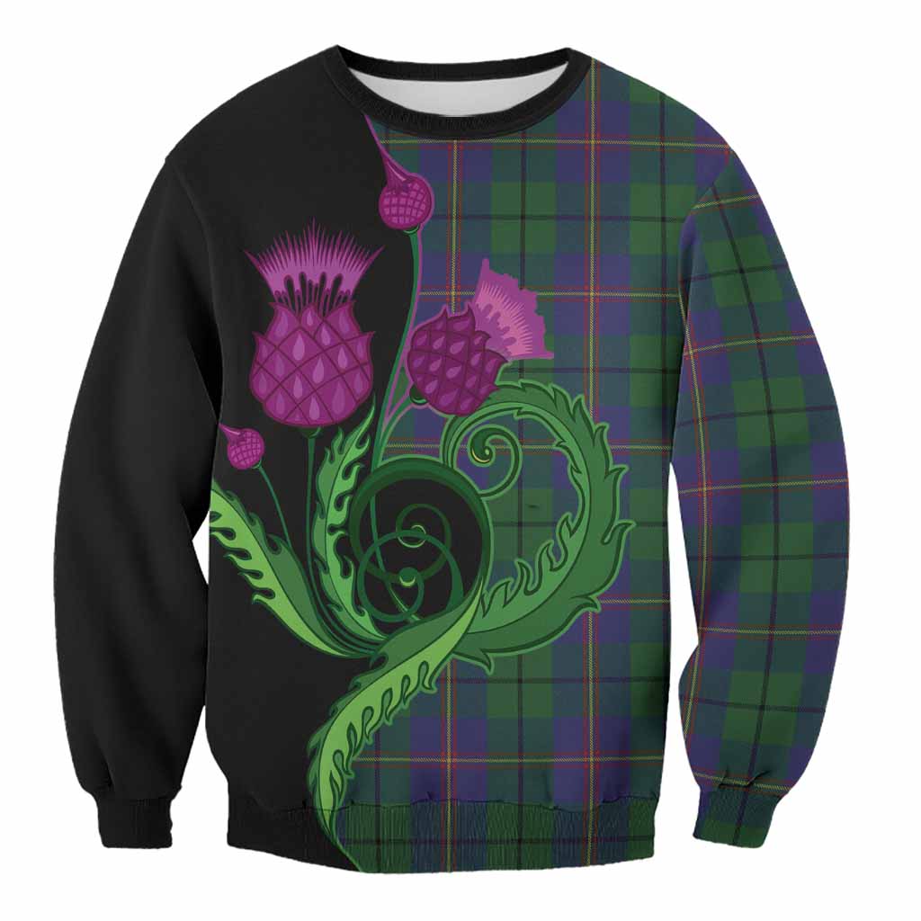 Carmichael Tartan Sweatshirt Traditional Scottish Thistle