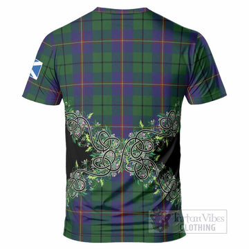 Carmichael Tartan T-Shirt Thistle Scottish Spirit